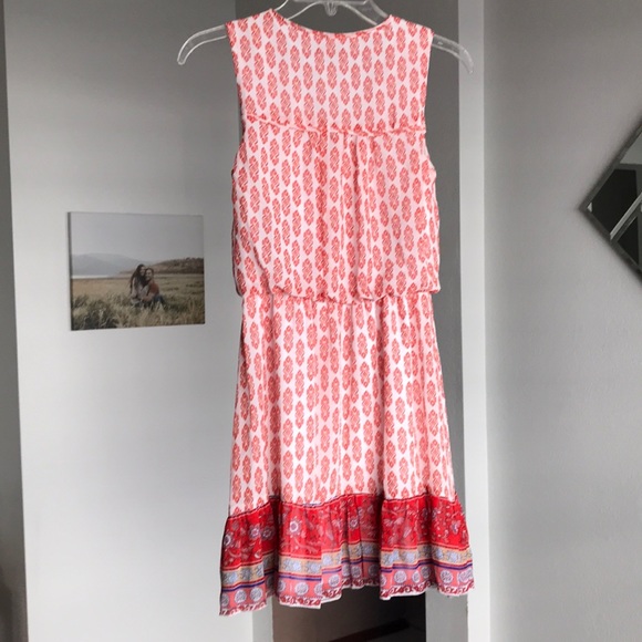 LILY ROSE DRESS PRETTY RED/ORANGE COLOR - Picture 5 of 5